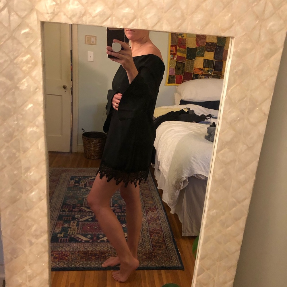 Swell Bell Sleeve Off the Shoulder Mini Dress - Picture 2 of 5